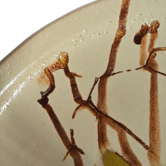 Handcrafted Art Platter Abstract Design 14 inch Signed OOAK Pottery large - Picture 11 of 16